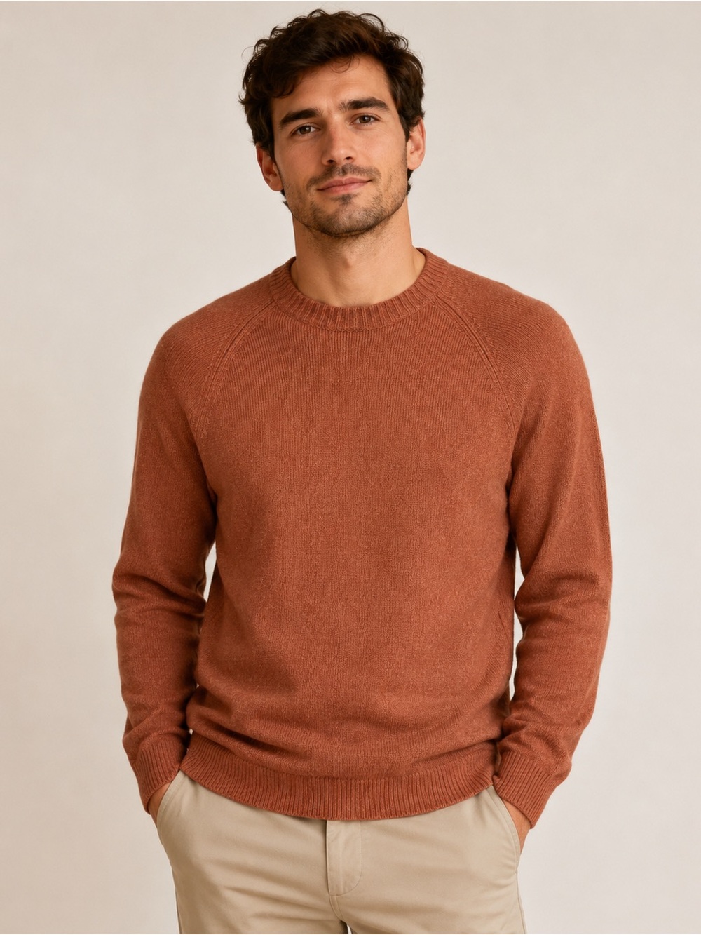 J. Crew Men’s Terra Cotta Crewneck Sweater